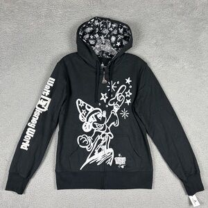 Disney Parks Sorcerer Mickey Hoodie Adult Medium Black